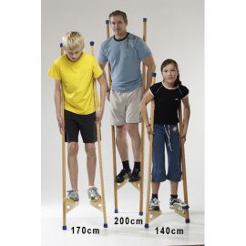 Holzstelzen 200 cm - Pedalo�-Stelzen